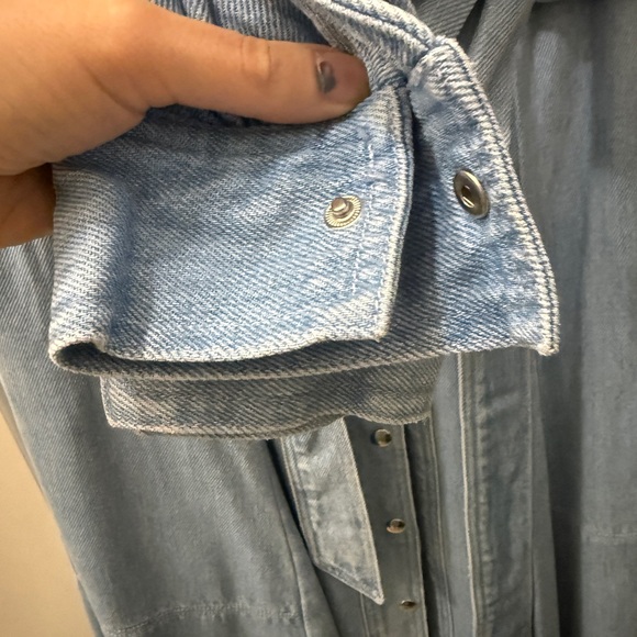 Sezane Caterina Dress Bleach - Size 10 - Picture 7 of 8